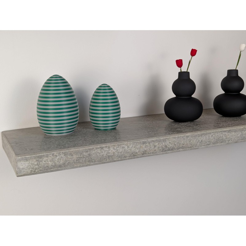 AcubycArt Large Decorative Easter Eggs (Set of 2) (Green/Grey)