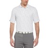 Callaway Men's Chevron Print Short Sleeve Golf Polo, Moisture-Wicking, Stretch,
