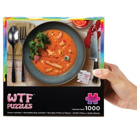 Toe-Mato Basil Puzzle for Adults 1000 Pieces, Funny Horror Puzzle, Funny Jigsaw Puzzle, 27.55" x 19.68" Puzzles for Adults 1000 Pieces, Funny Spooky Murder Themed Jigsaw Puzzle