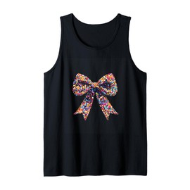 Colorful Dot Bow Graphic Fashion Decor Tank Top