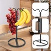 Winmien Double Hooks Standing Banana Holder, Banana Hanger Tree Stand