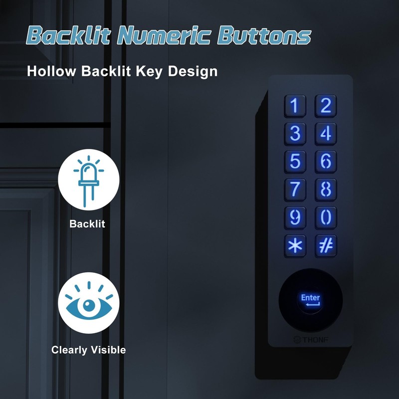 Universal Garage Door Opener Wireless Keyless Keypad for LiftMaster Chamberlain
