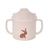 LÄSSIG Little Forest Rabbit Sippy Cup with Handle and Removable