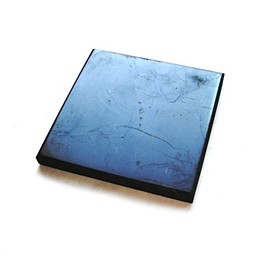 Karelian Heritage Shungite Tile, Decorative Mineral Tile, Shungite for Cell Phone (10x10 cm (3.94x3.94 inches), Polished) SP08