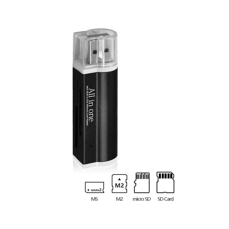 AKORD 7-IN-1 USB 2.0 MEMORY STICK CARD READER ADAPTER FOR