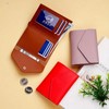 FATASH Credit Card Holder, PU Leather Bifold Design Wallet with