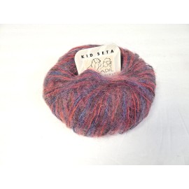 Madil Yarns Kid Seta Yarn Pink/ Blue Mohair Silk