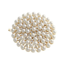 Vingtaine H7087-CAFF Pearl Bijou Round Hair Cuff, Hair Hook, Just Insert, Loop, Easy Arrangement, Hair Access, Hair Cuff