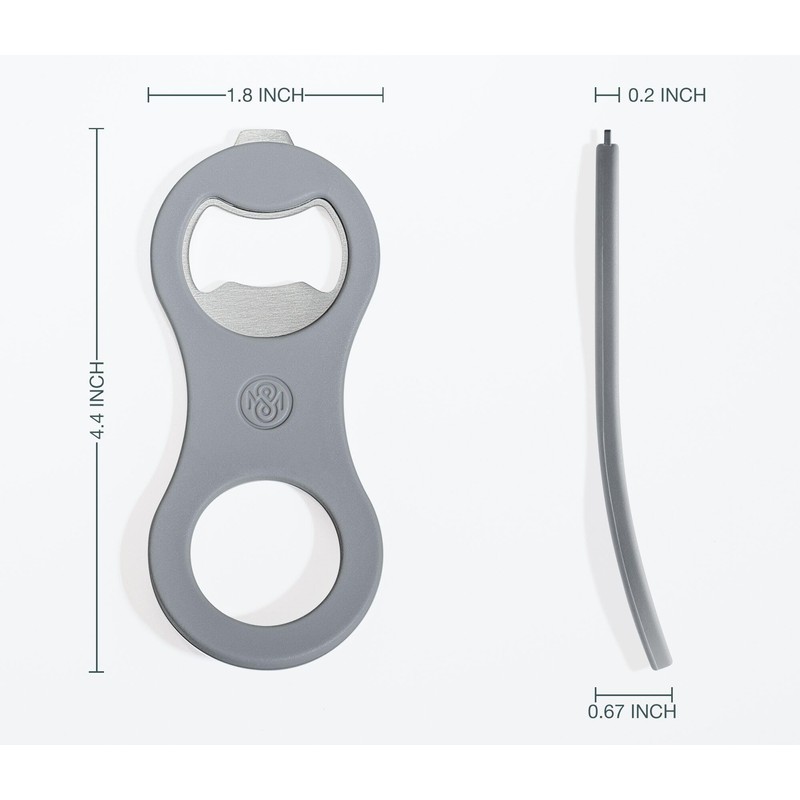8SOM 2 in 1 Magnetic Beer Bottle Opener for Refrigerator