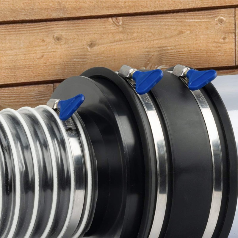 POWERTEC 70281 6 Inch Dust Control Flex Cuff with Adjustable