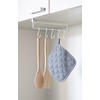HEIAN SHINDO SPLUCE Hanging Shelf, Hook, Kitchen Tool Hanger, White,