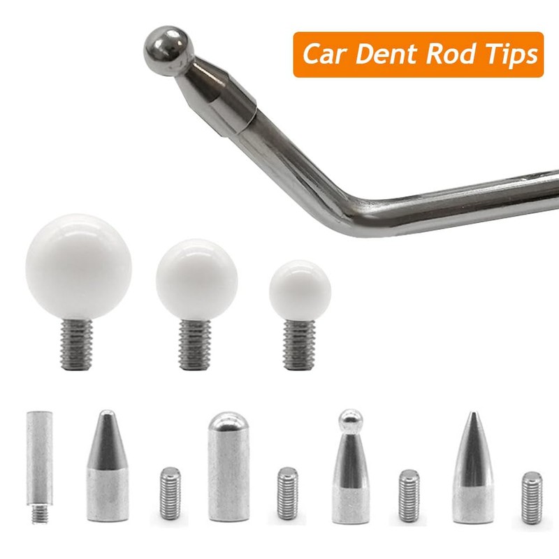 Yuemsh 8PCS Car Dent Rod Tips Autobody Dent Removal Kit