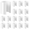 Jetec 16 Pcs White Pool Cover Clips PVC Clamp for