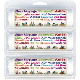 Premium Quality Mini Toilet Paper Rolls | Travel-Size | Convenient Plastic Dispenser | Lightweight & Compact | Bon Voyage Tourists (3-Pack) (103 Bon Voyage International Cities)