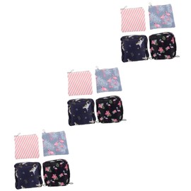 FOMIYES 12pcs Capacity Sanitary Napkin Storage Bags for Women Compact and Portable Multi-function Pouches for School and Travel Random Styles