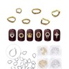 H Plus Mall 38 Types of Nail Art Frame Parts, Metal Studs, and Nail Studs / 네일아트 프레임 파츠 메탈찡 네일스터드 38종