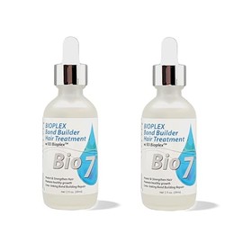 BIO7 BIOPLEX BOND BUILDER HAIR TREATMENT W/ B3 BIOPLEX – 2 Fl Oz (Pack of 2) – Protect & Strengthen Hair, Visibly Improve Hair, Cross-Linking Bond Building Repair – By Natures