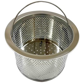 LuLuPaL Stainless Steel Drain Drain Basket Diameter 5.3 x Height 3.4 inches (135 mm) x Height 3.4 inches (86 mm) Stainless Steel Dish Drainer, Shallow Type, 13.5 SUS304