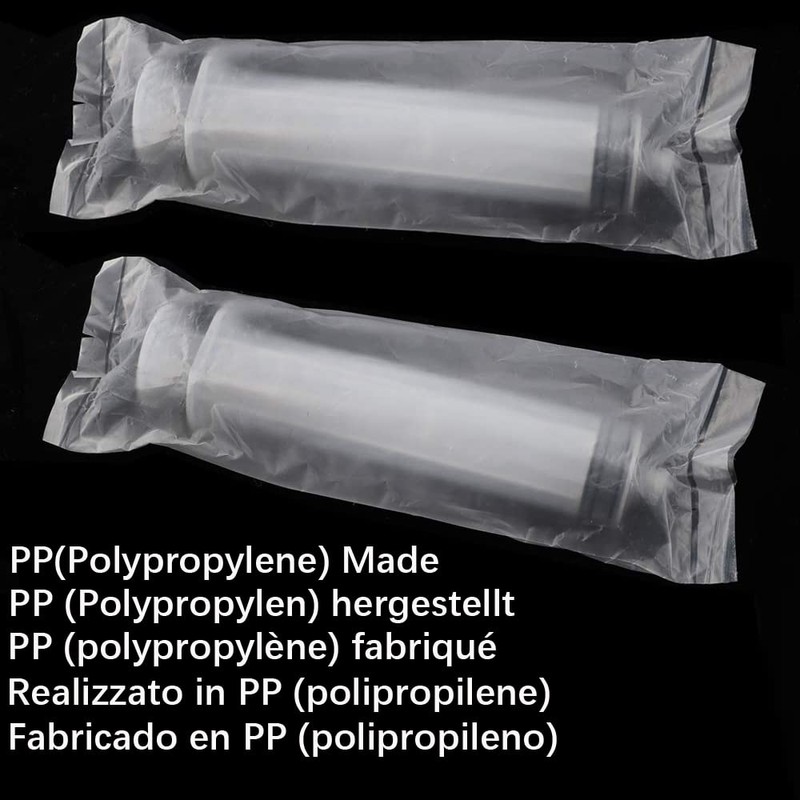 Gebildet 2 Pack 100ml Syringes with 1m Tube, Large Plastic