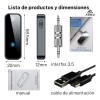 Receptor Bluetooth 5.0 Para Auto Música Audio Estéreo Adaptador 3.5mm