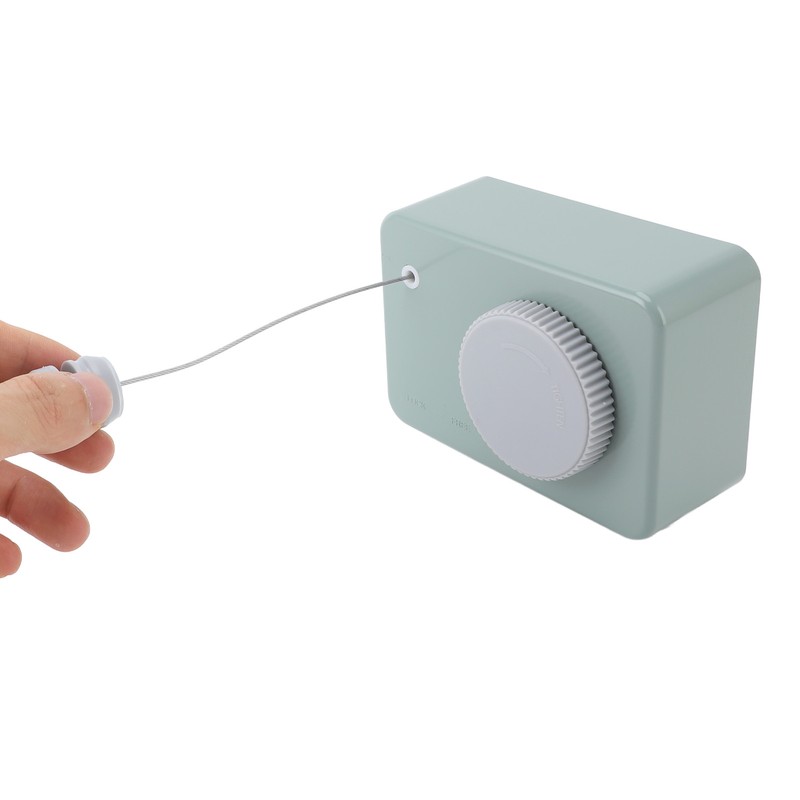 Retractable Clothesline Stainless Steel Wire Wall Mount Adjustable Length Laundry