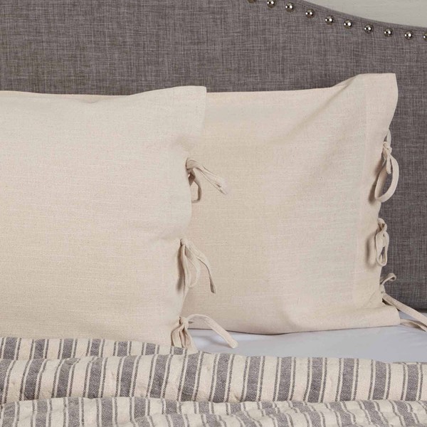 Market Place Natural King Pillow Case/Shams, Set of 2, Beige