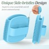 Juego Guantes Silicona Espalda Cara Baño Exfoliante Suave Cabeza Doble