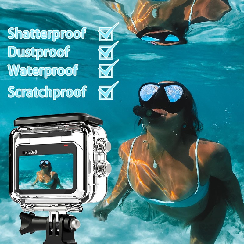 Diving Case for Insta360 GO 3 Waterproof Protective 60M Underwater