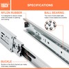 TOUCH Drawer Slides (6 Pairs, 22 Inch 550mm) Full Extension