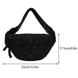 Bum Bag Cord Women's Shoulder Bag Cords with Shoulder Strap Adjustable Fashionable Cord Waist Bag Leisure Sports Waist Bags Green Crossbody Bag for Men and Women, 11