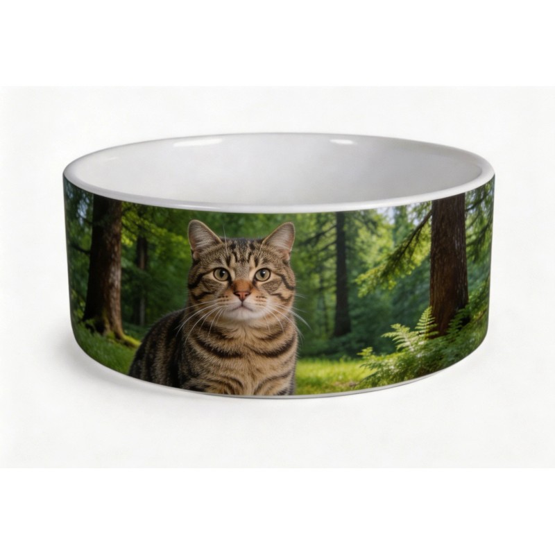 Porcelain Pet Vessel Bowl Ceramic Dog Dish 15cm 18cm Sturdy