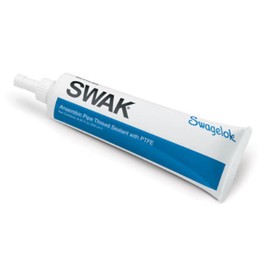 Swagelok SWAK Anaerobic Thread Sealant with PTFE, 250 mL Tube | for Metal Pipe Threads; Works in Extreme high & Low temperatures (-65 degF to 350deg F) and High Pressure Systems (Up to 10,000psig)