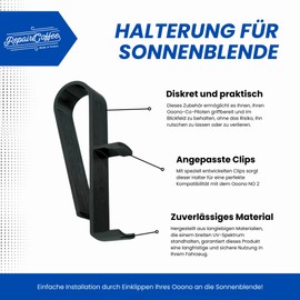 Sun Visor Mount for Ooono Co-Driver NO 2 - Practical Accessory for Driving Assistants