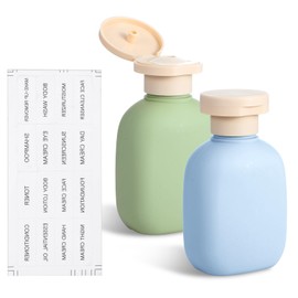 FNANJWQ 3.4 oz Leakproof Squeeze Bottle with Flip Top Plastic Tavel Container for Creams Toiletries Lotion Foundation Refillable Shampoo and Conditioner Bottles