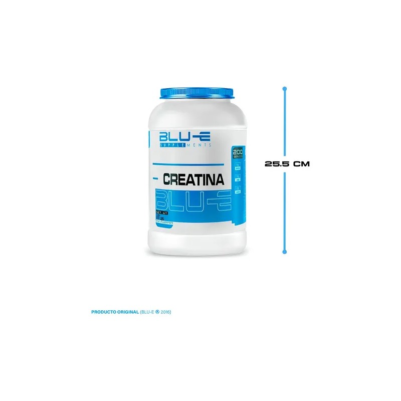 Creatina Blu-e Monohidratada 1k 200 Servicios Sabor Mango