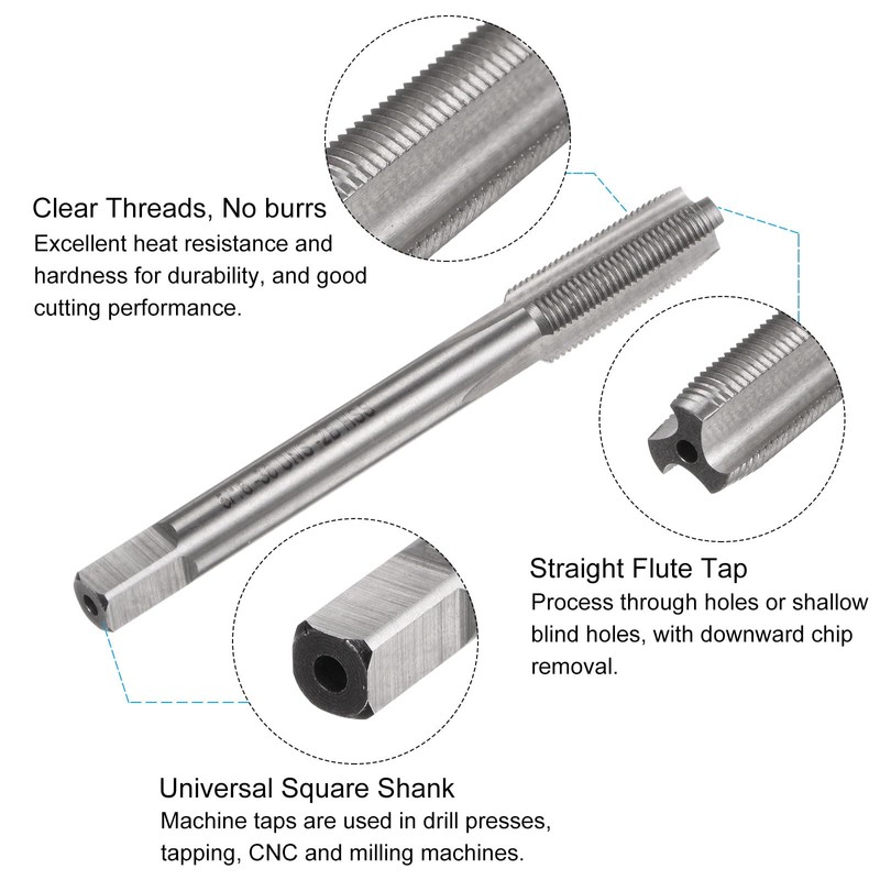 sourcing map Tap and Drill Bit Set, 5/16-36 UNS Thread