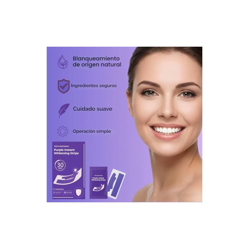 PEENAVY - 28Pcs Tiras Blanqueadoras Dientes,tiras para Blanquear