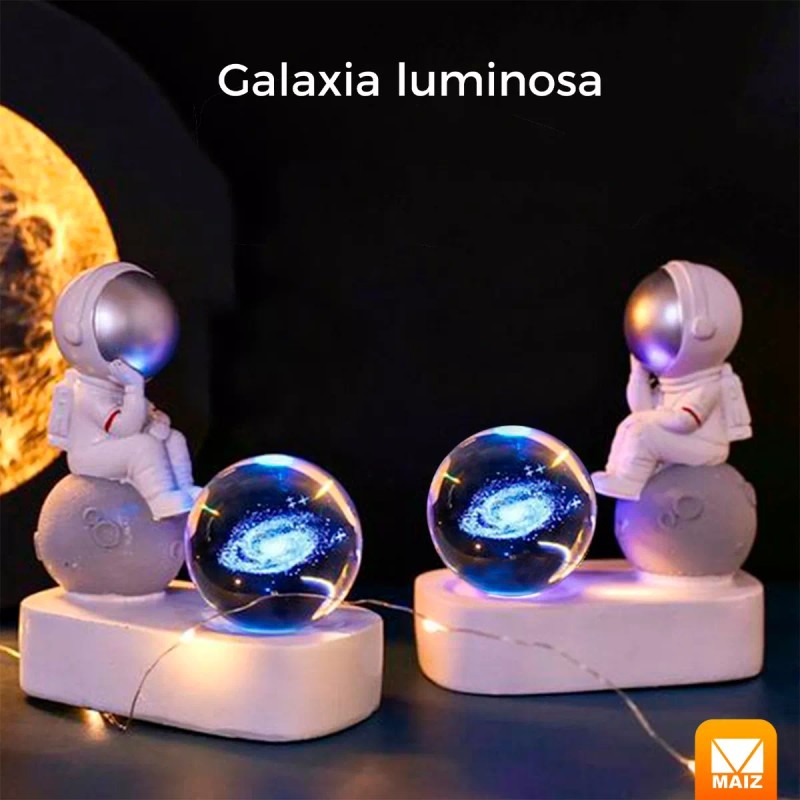 Maíz Lampara Astronauta Galaxia Led Escritorio Mesa Decoracion