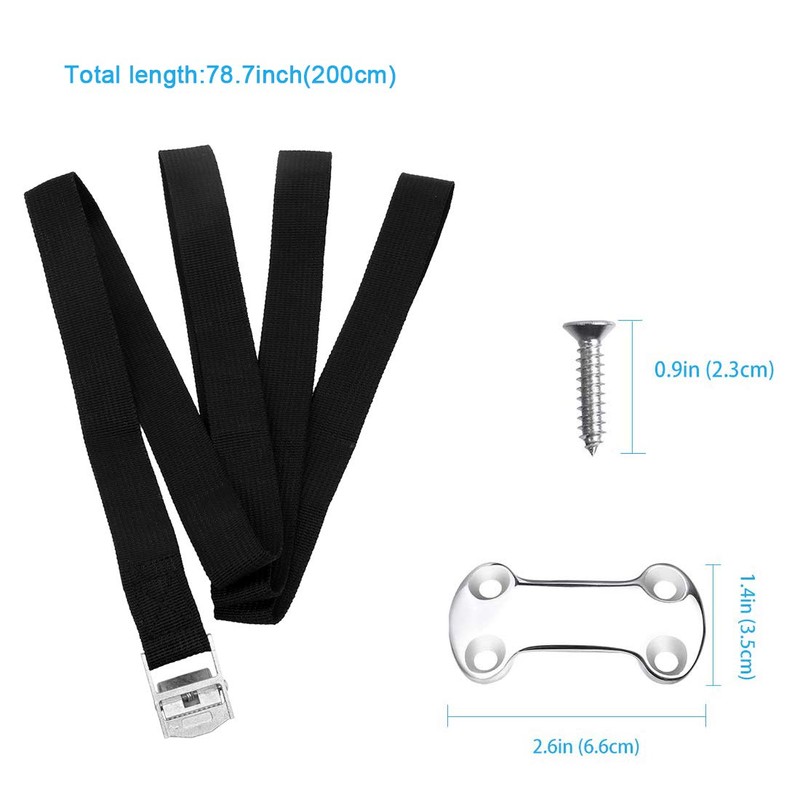 Universal Cooler Tie-Down Strap Kit, Tie Down Kit Cooler Straps,