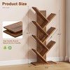Hoctieon 7 Tier Tree Bookshelf, 7 Shelf Bookcase, Free Standing