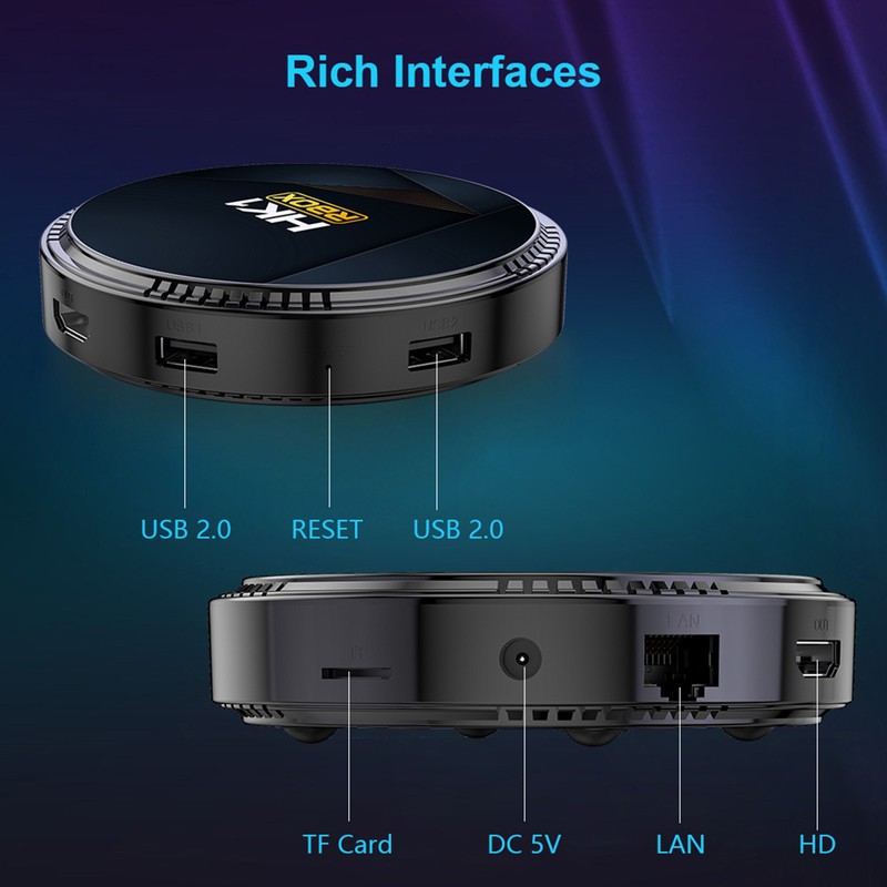 HK1 RBOX-H8 WIFI6 Android 12.0 Smart TV Box H618 Quad-core