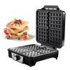 CucinaPro Four Square Belgian Waffle Maker, Extra Large Stainless Steel