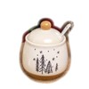 Darthome Christmas Tree Sugar Pot With Lid And Spoon Xmas