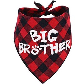 JPB Big Brother - Bandana para perro, diseño de búfalo a cuadros