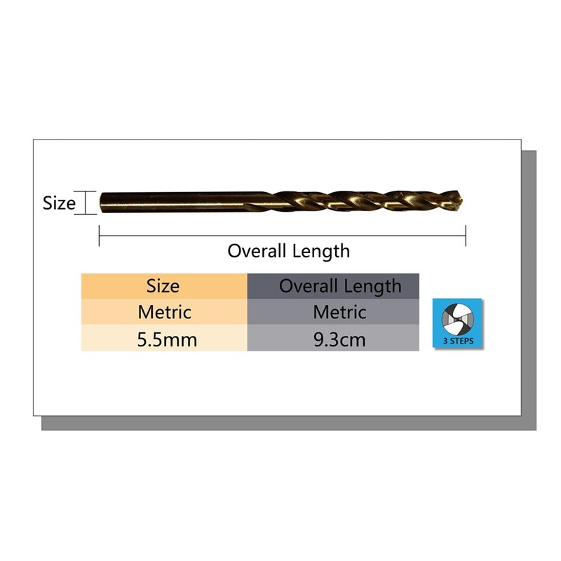 STROTON M42 8% Cobalt Drill Bit for Stainless Steel and