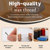 Jupean Waxed Thread, 150m /164Yards White Leather Sewing Threads, Hand