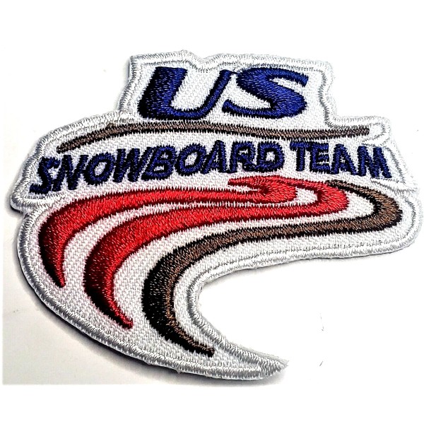 Unbranded Us Snowboarding Team Olympics 2 X2 Iron On Embroidered