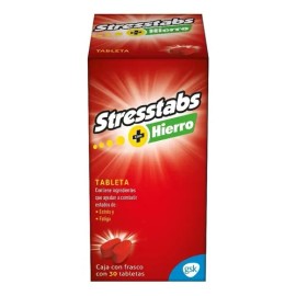 Stresstabs Multivitamínico Con Hierro Frasco Con 30 Tabletas Sin Sabor                                                                                