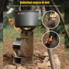 Rocket Stove Portable Durable Convenient Stainless Steel Detachable Backpacking Stove