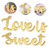 LABRIMP Wedding Table Sign Love is Wooden Letters Large Rustic
